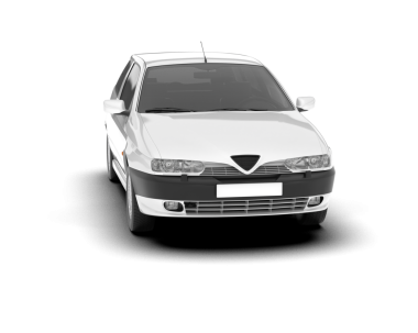 modern kompakt araba siyah arkaplanda izole edildi.