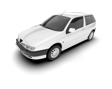 beyaz modern araba çizimi