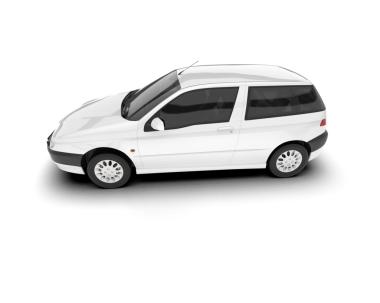 beyaz araba beyaz zemin üzerine izole