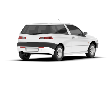 Modern kompakt araç - arka yan görünüm