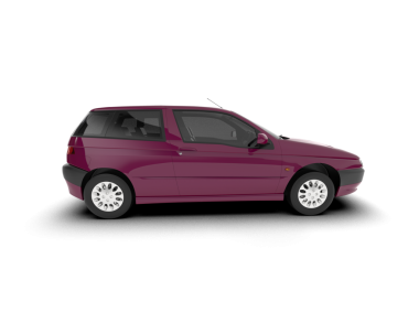 Beyaz arka planda pembe modern araba. vektör illüstrasyonu