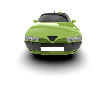 modern yeşil elektrikli araba