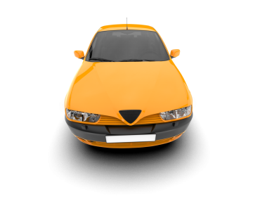 beyaz arkaplanda izole edilmiş araba 3 boyutlu görüntüleme