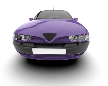 Beyaz arkaplandaki araba