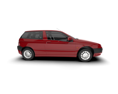 Beyaz arka planda modern bir araba. 3d oluşturma