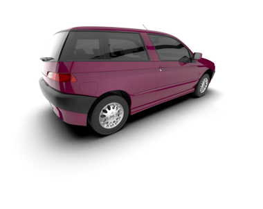 modern araba kırpma yolu ile beyaz arkaplanda izole