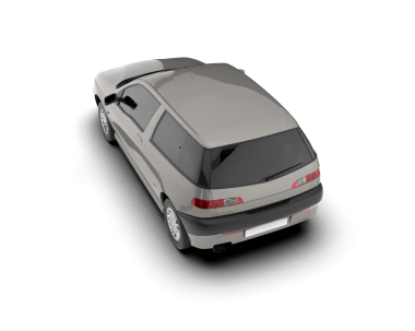 modern otomobil kırpma yolu ile izole edildi.