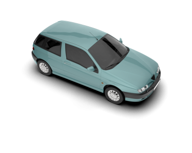 İzole edilmiş bir arabanın 3 boyutlu görüntüsü