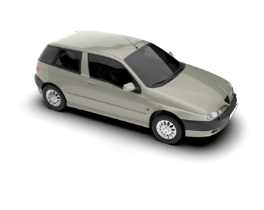 gerçekçi araba beyaz arkaplan vektörü üzerinde izole.