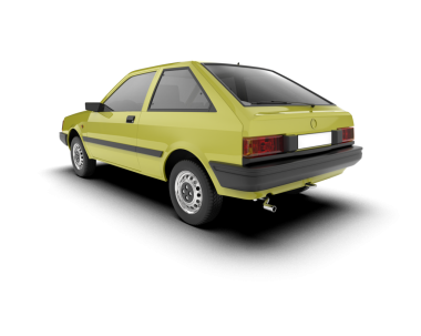 - Araba. beyaz arkaplanda izole edilmiş.