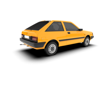 Klasik araba beyaz arkaplanda izole edildi.