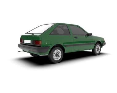 araba yeşil gradyan izole vektör simgesi