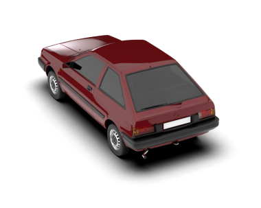 Daha az genel bir konsept arabanın 3 boyutlu çizimi