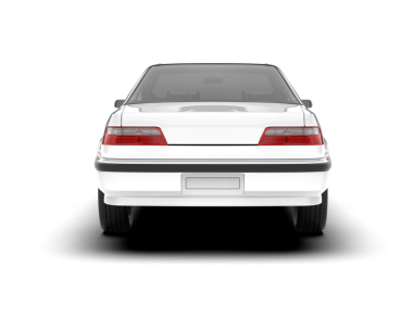 Araba izole vektör çizimi. Ön görünümün kenar görünümü.