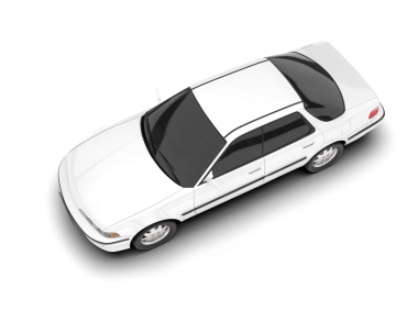 araba beyaz arkaplanda izole edildi