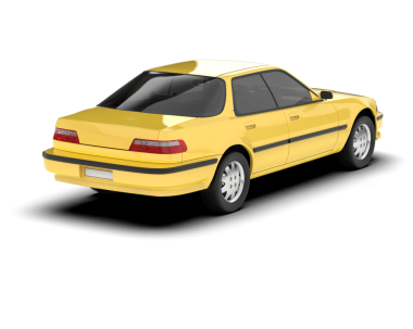 Gerçekçi bir araba. Vektör çizimi. beyaz arkaplanda izole edilmiş.