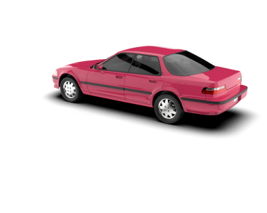 Beyaz arkaplanda kırmızı araba