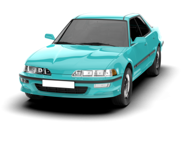 modern mavi araba beyaz zemin üzerinde izole edilmiş 3 d illüstrasyon