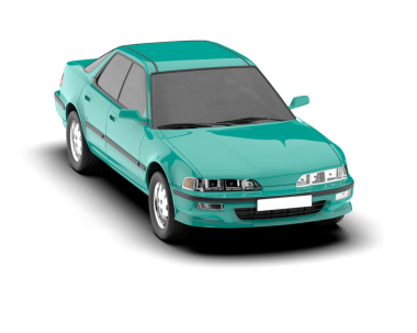 Beyaz arka planda izole edilmiş modern klasik araba