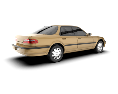 Beyaz arkaplanda bir arabanın vektör çizimi.