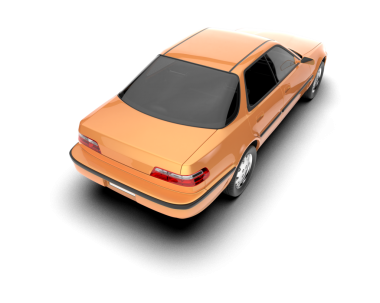 turuncu spor araba. vektör illüstrasyonu