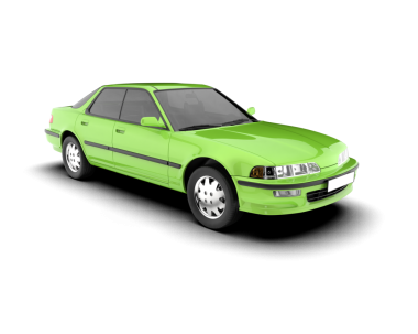 Beyaz arka planda bir araba. Vektör illüstrasyonu.