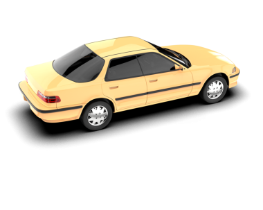 beyaz arkaplanda modern araba.