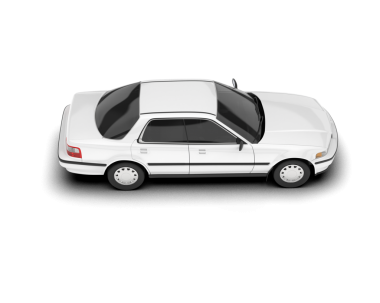 Modern klasik araba beyazda izole edilmiş..