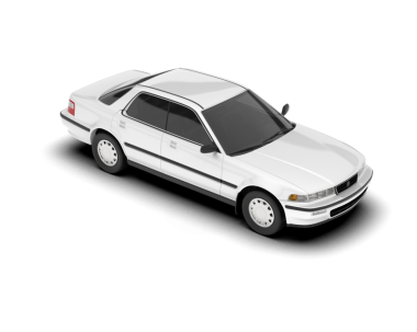 beyaz araba beyaz zemin üzerine izole