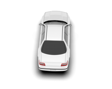 modern araba beyaz arkaplanda izole edildi