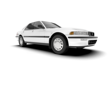 Klasik modern araba beyazda izole edilmiş.