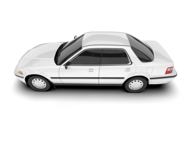 modern araba beyaz arkaplanda izole edildi