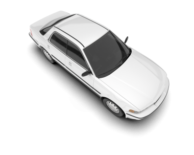 Modern bir arabanın 3 boyutlu görüntüsü