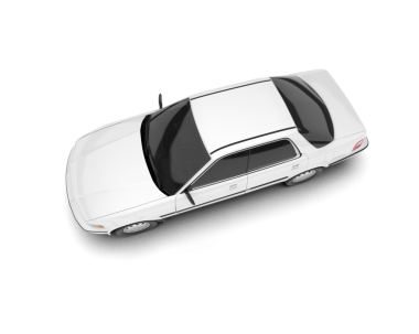 Araba beyaz arka planda izole edilmiş. 3d illüstrasyon