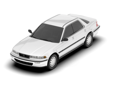 modern araba beyaz arkaplanda izole edildi