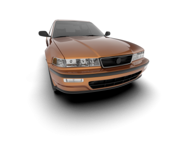 beyaz arka planda modern araba