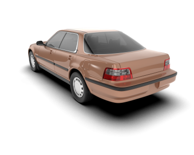 Modern araba. 3d illüstrasyon.