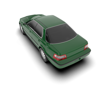 yeşil spor araba vektörü