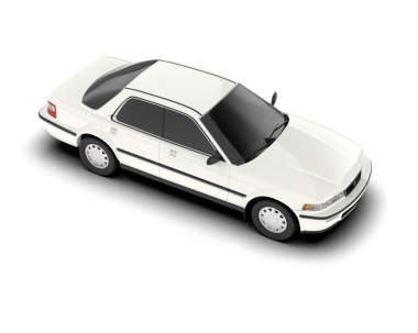 Beyaz araba. beyaz arkaplanda izole.