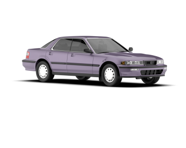 Araba beyaz zemin üzerine.