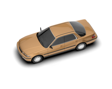 beyaz bir arka plan üzerinde modern klasik otomobil