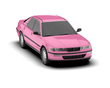 Pembe araba vektör illüstrasyonu