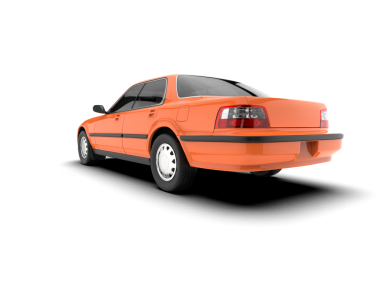 beyaz arkaplandaki araba