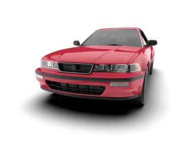 beyaz arkaplanda modern araba