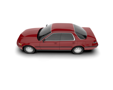 araba beyazda izole edildi