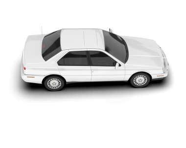 Modern araba izole edilmiş. yan görünüm