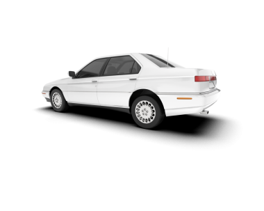 Gerçekçi beyaz araba. vektör illüstrasyonu