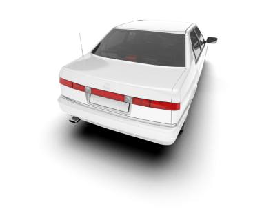 - Araba. 3 boyutlu görüntüleme. araba beyaz arkaplanda izole edildi