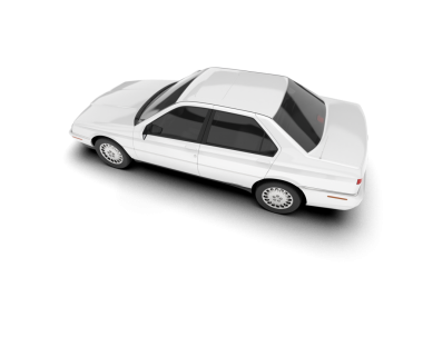 beyaz araba beyaz zemin üzerine izole