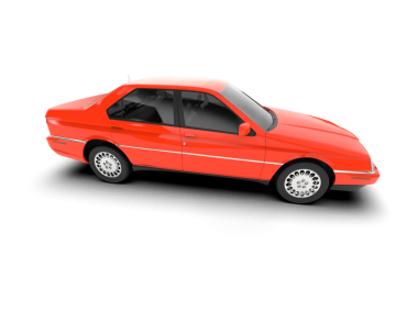 Beyaz arka plan üzerinde izole araç sedan.